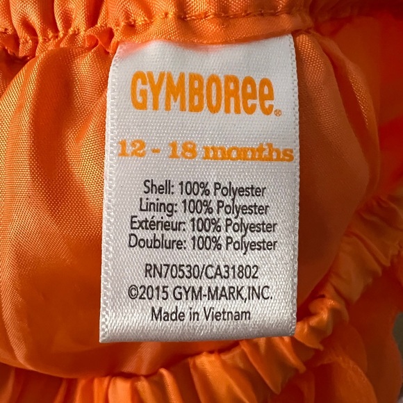 GYMBOREE Vibrant Orange Princess Dance Halloween Costume Tutu INFANT 12-18 mos - Picture 3 of 3